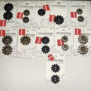 Steampunk Gear Button Collection